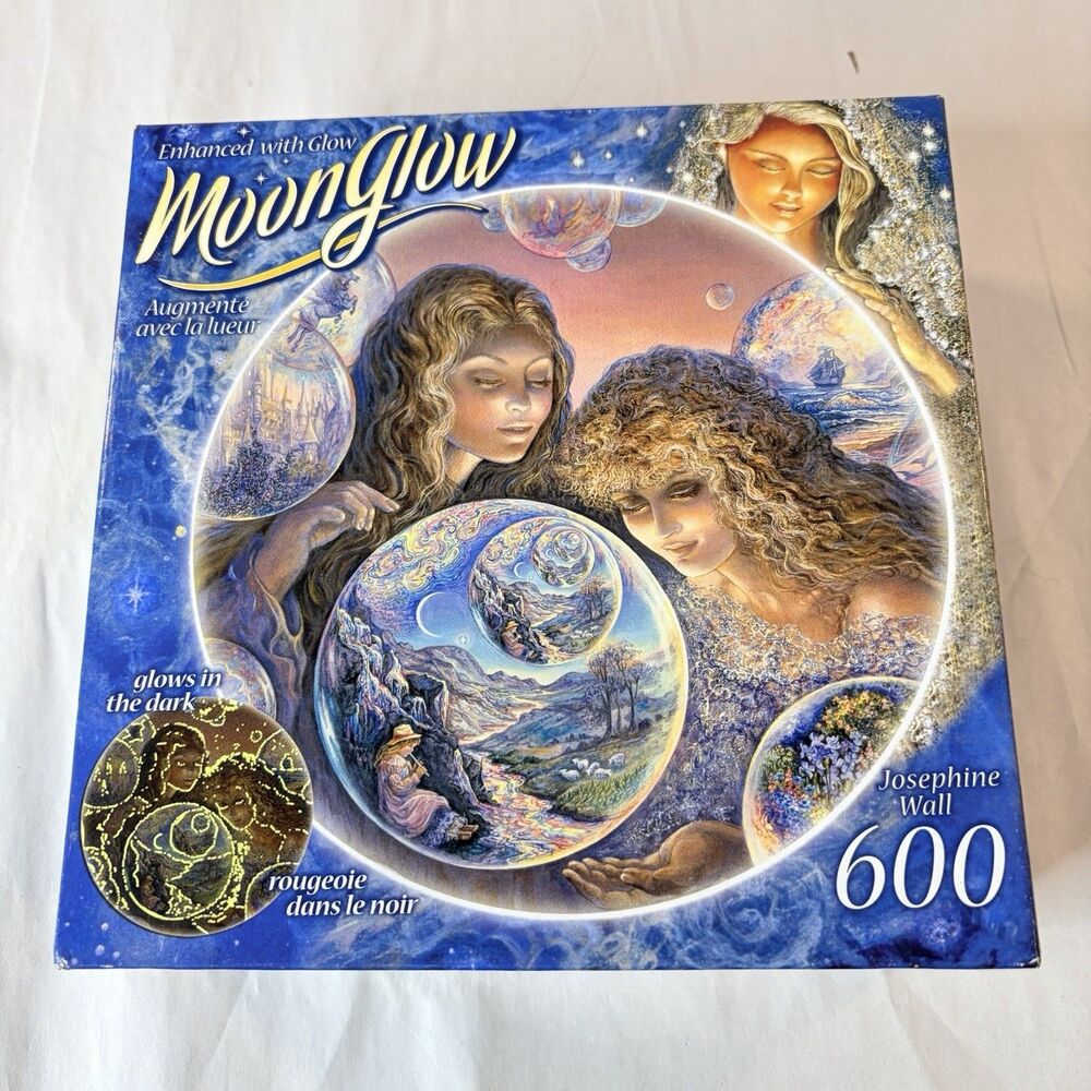 Josephine Wall MoonGlow Bubble World 600 Pc Glow in Dark Puzzle New Sealed